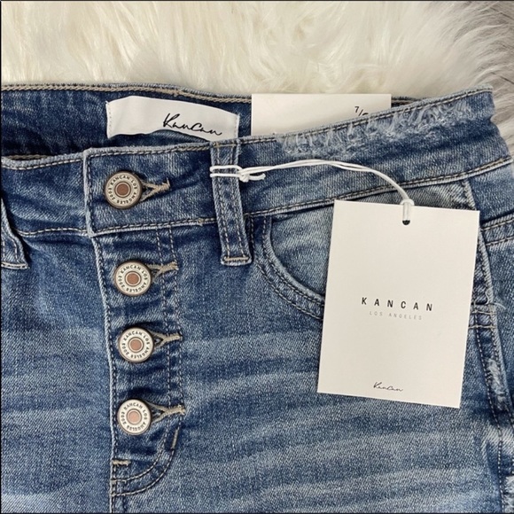 New CAN KAN Distressed High Rise Skinny Jeans - Picture 4 of 5